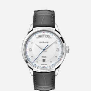 Questa è l'immagine frontale dell'orologio montblanc heritage automatic day date