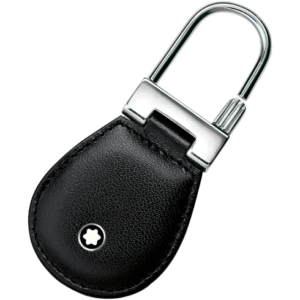 Questa è l'immagine frontale del portachiavi meisterstuck in pelle nera