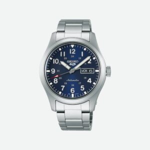 immagine frontale orologi seiko 5 sports automatico blu