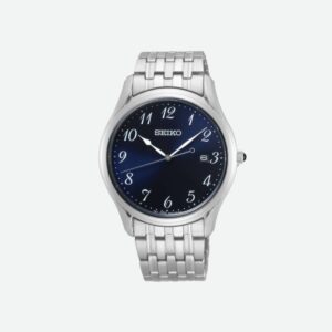 Orologio SEIKO Classic blu SUR301P1 fondo blu cinturino acciaio