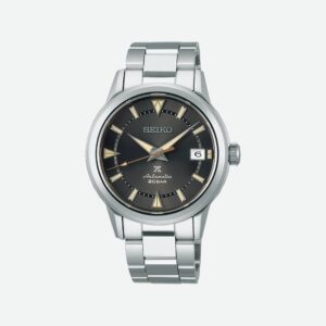 immagine frontale orologio seiko prospex alpinist quadrante nero