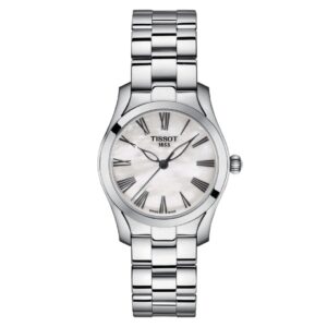 Orologio TISSOT T-WAVE quadrante bianco cinturino acciaio T112.210.11.113.00