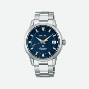 immagine frontale orologio seiko prospex alpinist blu