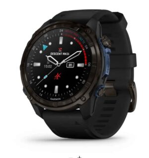 Questa è l'immagine frontale dell'orologio garmin descent Mk3i carbon grey