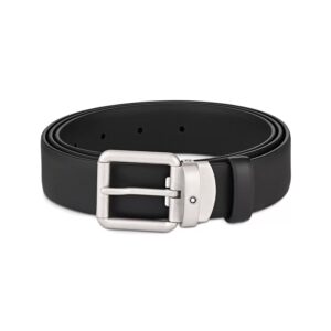 Questa immagine rappresenta una cintura in pelle nera