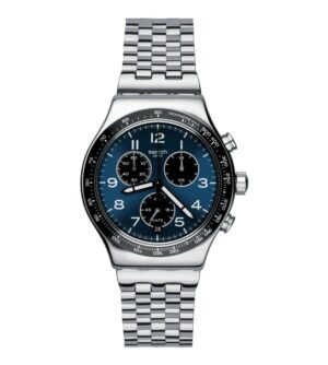 QUESTA IMMAGINE RAPPRESENTA UN OROLOGIO CON CRONO SWATCH