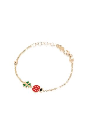 LE BEBÈ Primegioie Bracciale Coccinella/Quadrifoglio PMG032