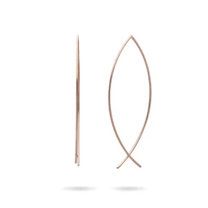 FILO D'AMORE Paio Orecchini Cupido Pesce Oro Rosa 9 kt OR47R