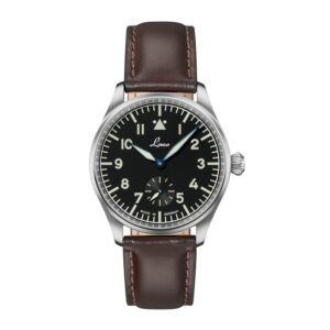 Questa è l'immagine frontale dell'orologio laco ulm 39 con movimento carica manuale e cassa di mm 39