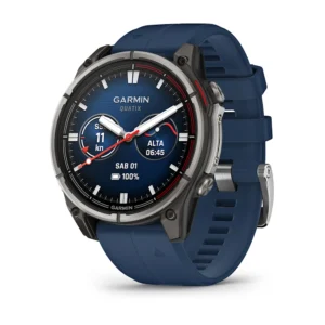 Questa è l'immagine frontale dell'orologio garmin quatix 8 con quadrante di mm 47 e schermo amoled